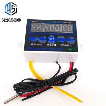 

W88 12V/220V 10A Digital LED Temperature Controller Thermostat Control Switch Senso