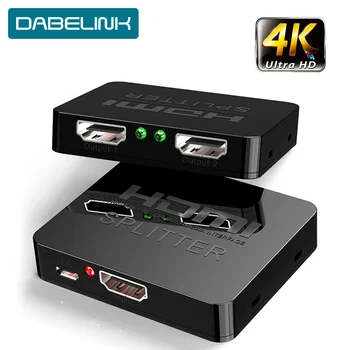 

HDCP 4K HDMI Splitter 1X2 Full HD 1080p Video HDMI Switch Switcher 1X2 Split 1 in 2 Out Amplifier Dual Display For HDTV DVD PS3