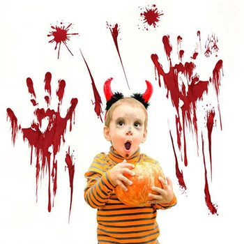 

4/sheets Halloween Temporary Tattoos Vampire Blood Scar Tattoo Sticker Disposable Cosplay Halloween Makeup Body Art