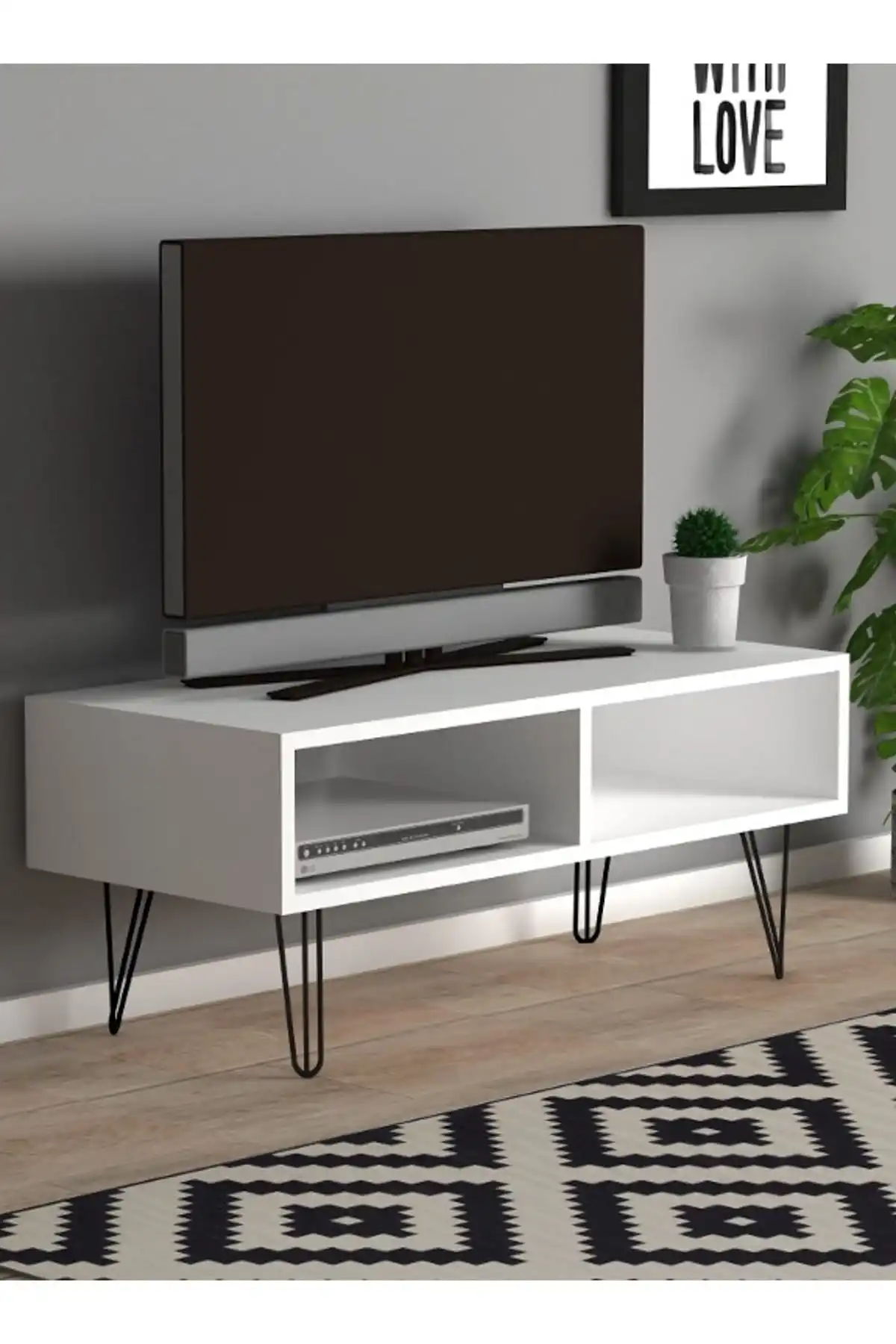 Porta Tv Fiona Mobile Tv Bianco