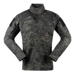 Shirt Summer Breathable Tactical Military, Multicam Woodland Jungle Camouflage Clothes, Uniform for Fishing Hunting Duck.