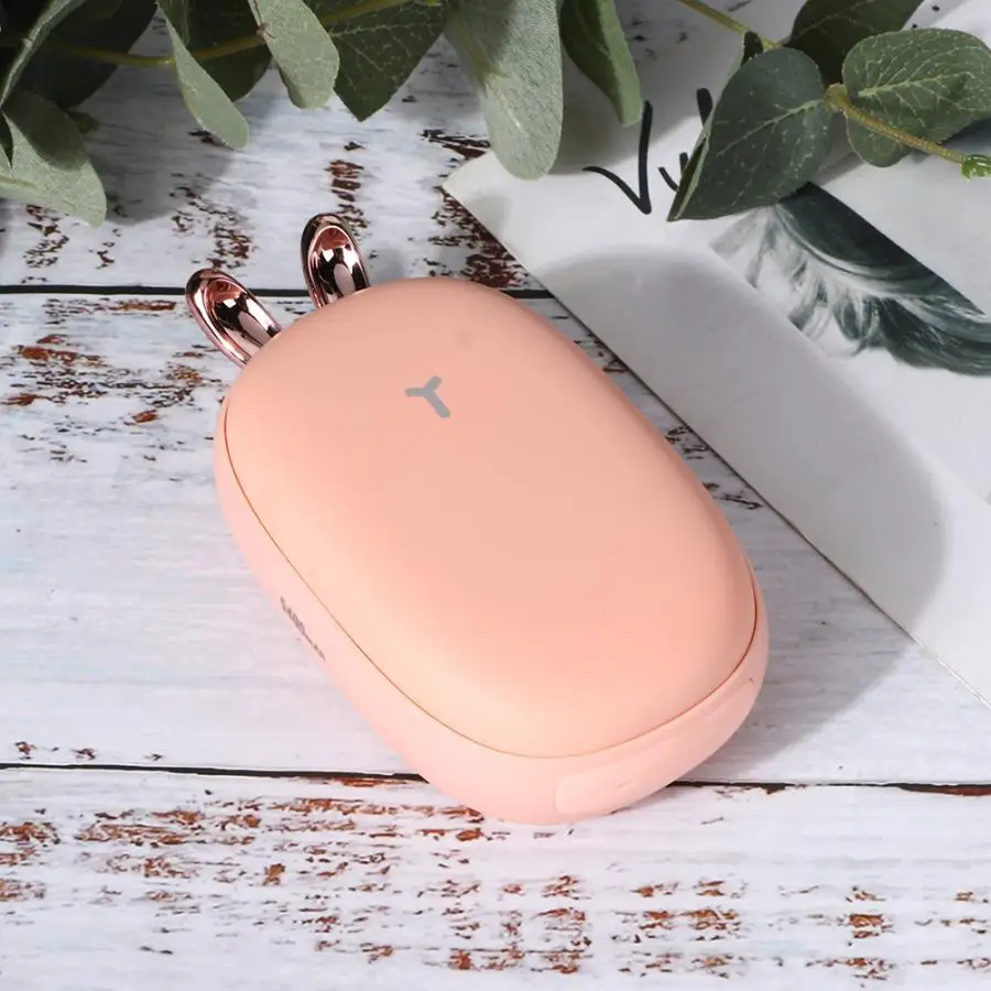 2 в 1 Мини Портативный usb зарядка Двусторонняя термостатическая грелка для рук Мобильный Внешний Аккумулятор