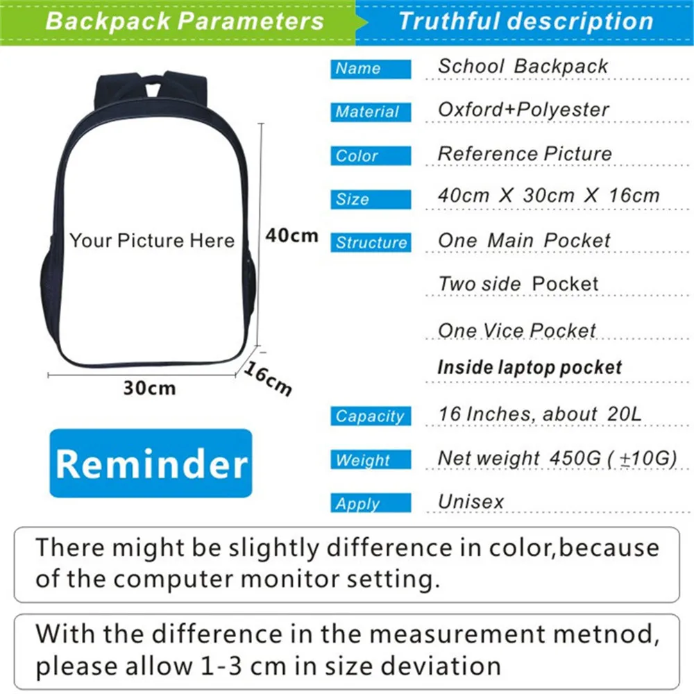 Japanese Anime Tokyo Ghoul Backpack for Teenage Girls Boys Book Bag Travel Bag Children School Backpacks Mochila 16 inch