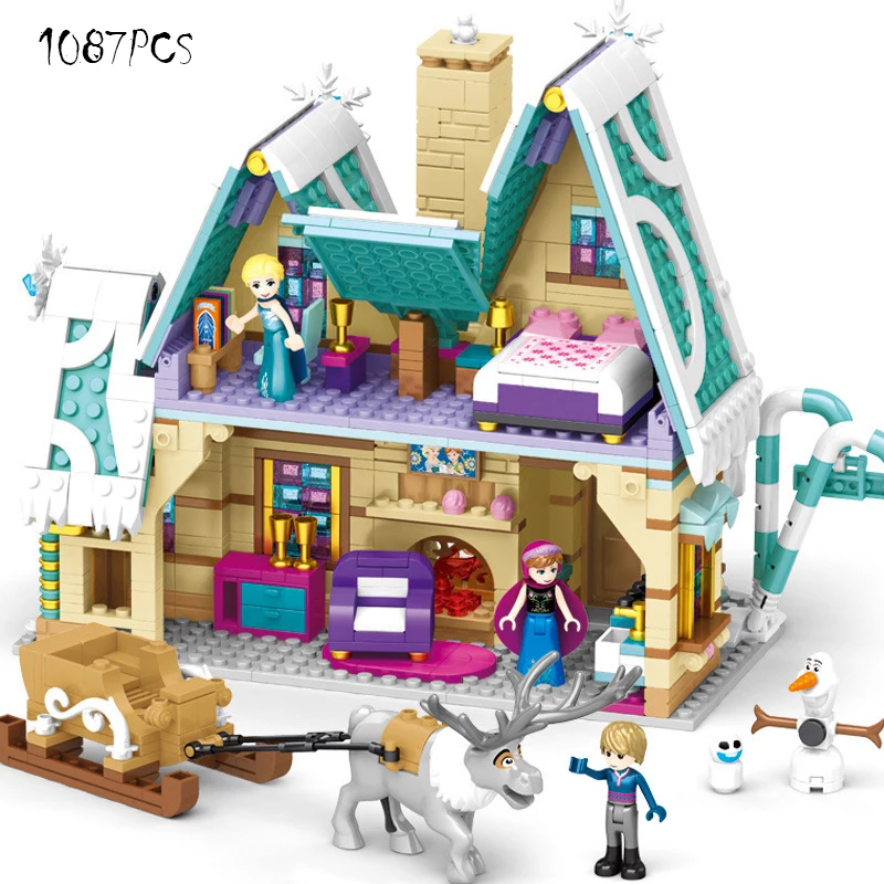 

NEW blocks Compatible lepining Friends & Disney Frozen emovieinglys Princess Castle Brick kids toys for children