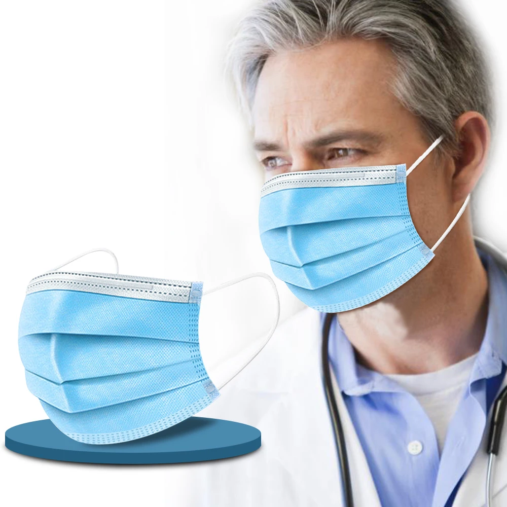 

In Stock 3 Layers Safe Anti Virus Medical Earloop Face Surgical Masks Non Woven Disposable Anti-Dust Surgical Face Mouth Mask