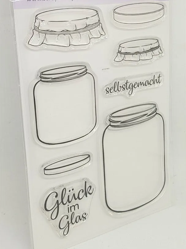 

German Glass bottles stamp Clear Stamp for Scrapbooking Transparent Silicone Rubber DIY Photo Album Decor 450