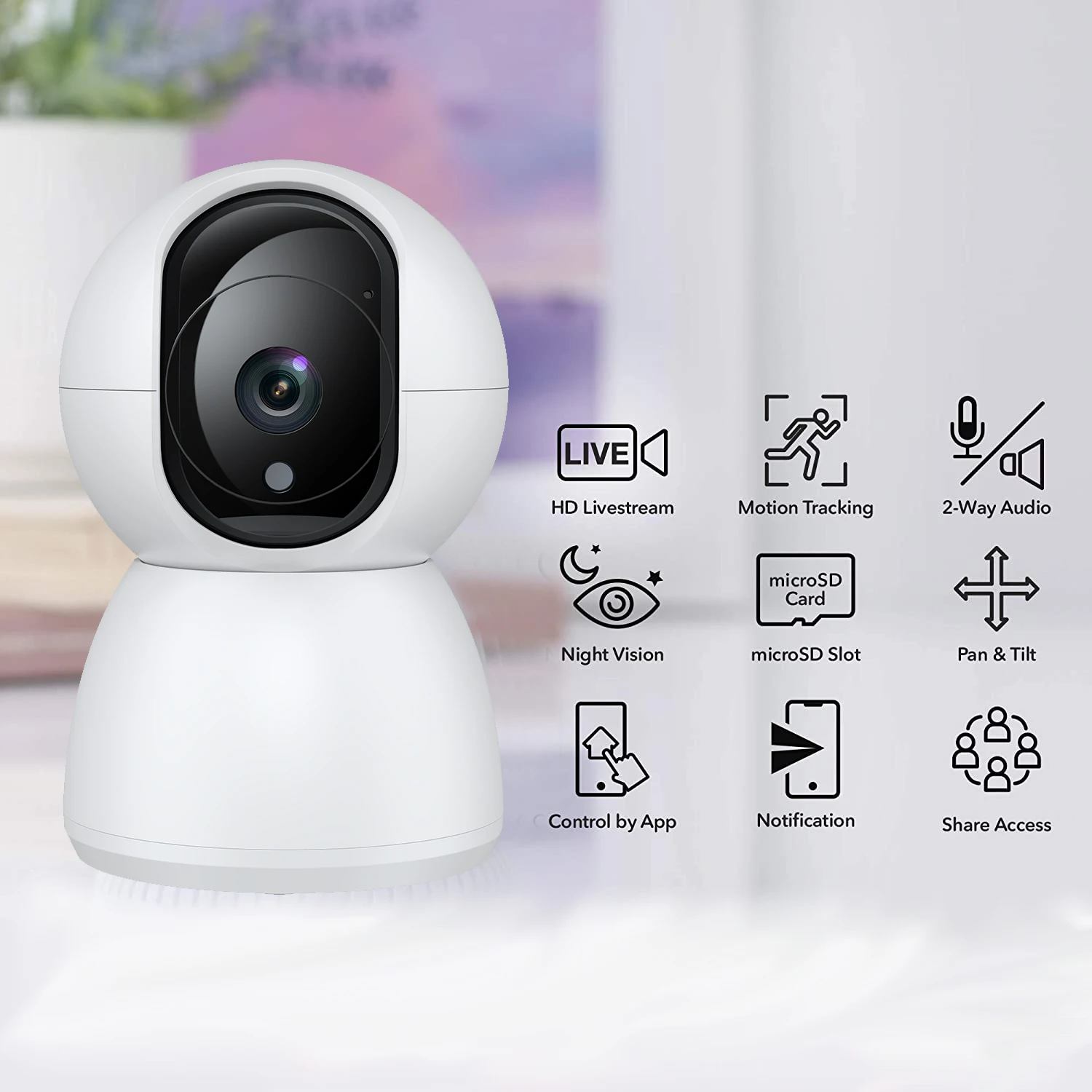 Беспроводная IP-камера для домашних животных 3 Мп Wi-Fi | Безопасность и защита