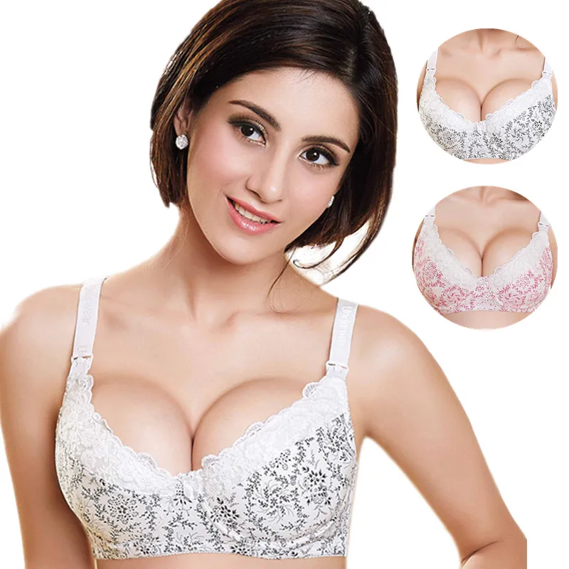 

New Fire Woman Pregnancy Bras Nursing for feeding Bra - Maternity Breastfeeding Sleep Underwear Cotton Lace Print Elegant Bras