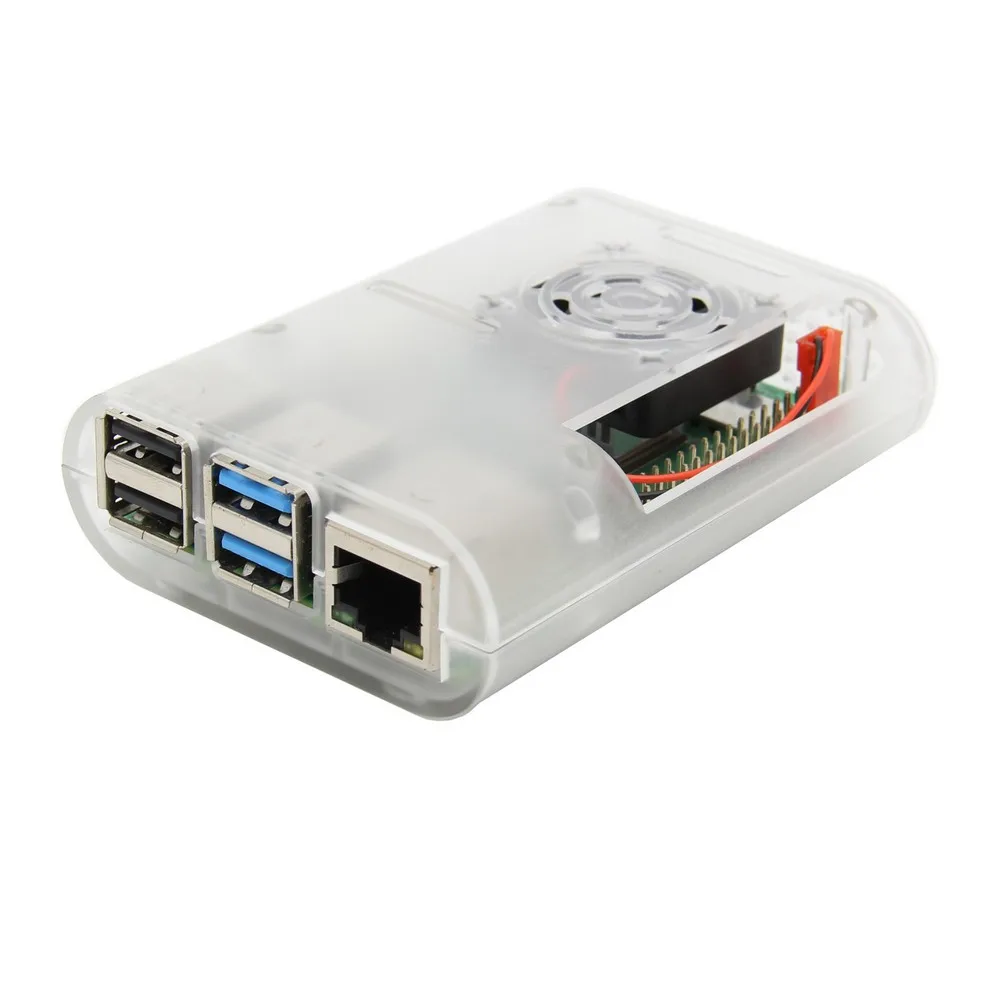 Raspberry Pi 4 Case with Cooling Fan, ABS Case/ Enclosure/ Cover for Raspberry Pi 4 Model B