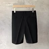 Summer Loose Male Shorts 2023 Korean Solid Shorts Men Fashion Business Office Mid-rise Button Straight Casual Five Points Pants 6