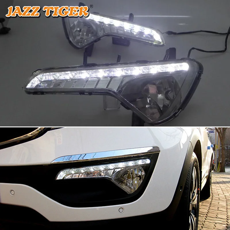 Дневные ходовые огни JAZZ TIGER водонепроницаемые 12 В для Kia Sportage 2010 2011 - 2014 2015 |