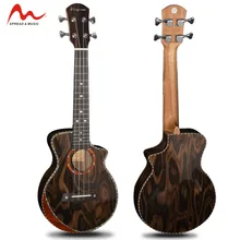 

24-inch Ukulele guitar Creary black tree root wood veneer mahogany hand small four-string guitar.
