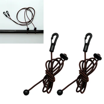 

2 Pieces 1.2m 4mm Elastic Kayak Paddle Leash Fishing Rod Pole Lanyard