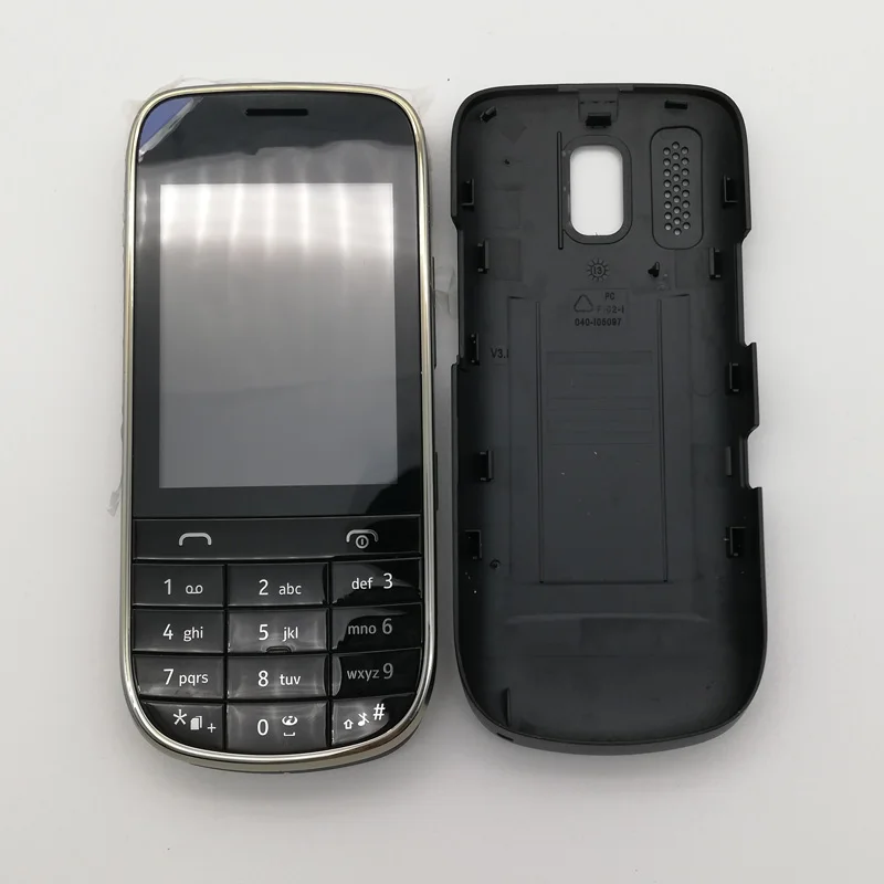 Чехол для Nokia 202 передняя рамка+ английские или русские или Арабские клавиатуры+ задняя крышка Новинка