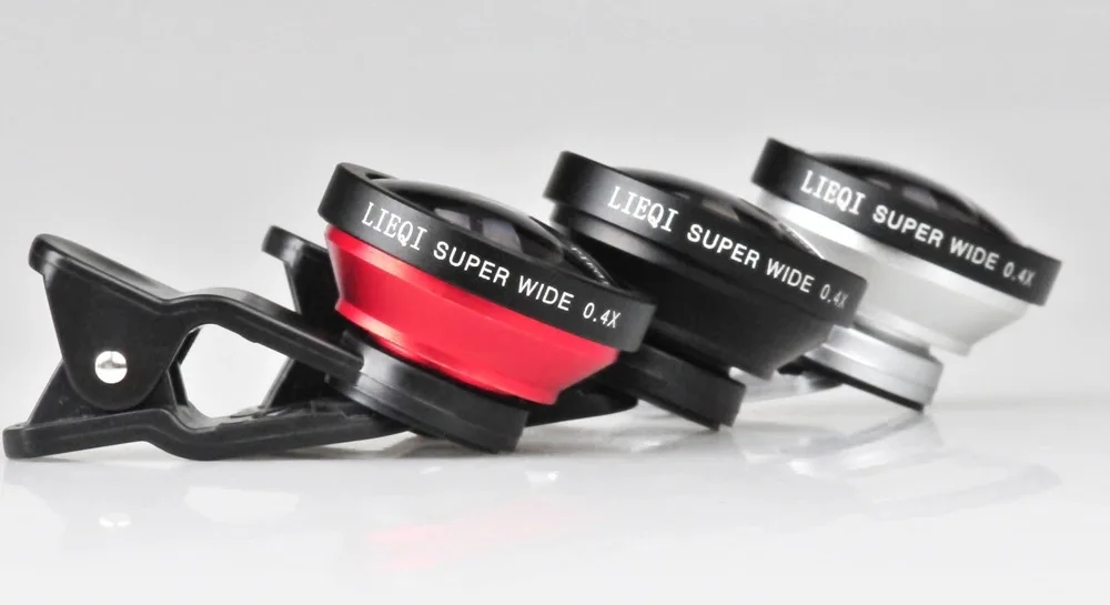 

Lieqi LQ-002 Super Wide-angle Universal Clip Lens Effects Mobile Phone Lens 0.4X Wide Angle Lens