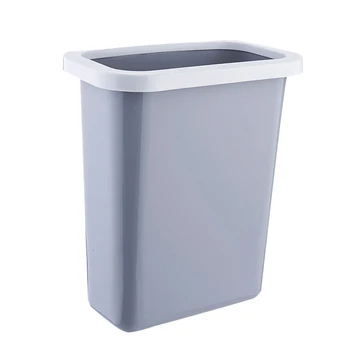 

Kitchen Hanging Trash Can Door Bathroom Without Cover Household Plastic Bucket Bedside Storage Bucket Gray Plastic