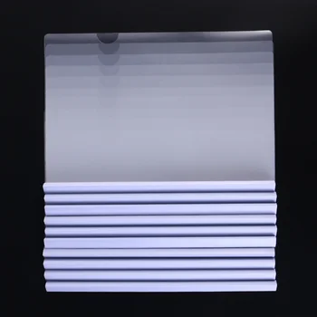 

10pcs Transparent File Folder Sliding Bar Report Covers for A4 Report Display Cover Organizer Binder (White）