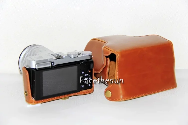 PU leather camera bag fuji -20