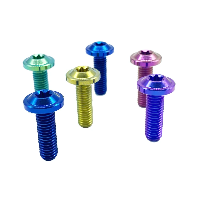 PYTITANS Titanium Custom Colorful Anodizing Full Thread M8*25 Hexagon Socket Hex Bolt for Motorbike | Обустройство дома