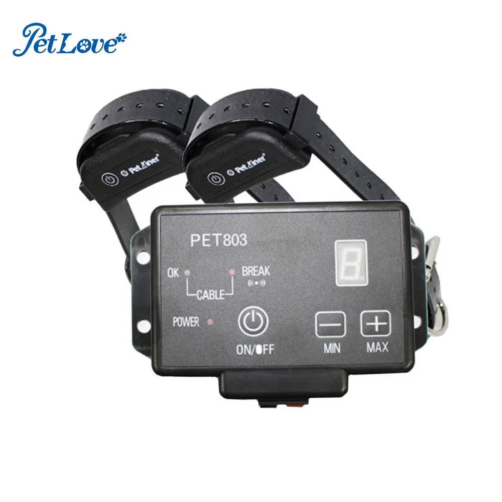 

Amazon Hot Selling 200-meters Beeper Electronic Shock Waterproof and Rechargeable In-ground Electric Fence for Dogs