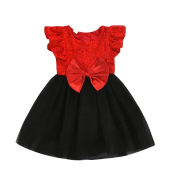 

Baby Girl Clothes Princess Dress Clothes Short Sleeve Lace Bow Ball Gown Tutu CASUAL Dress Toddler Kids Fancy Dress