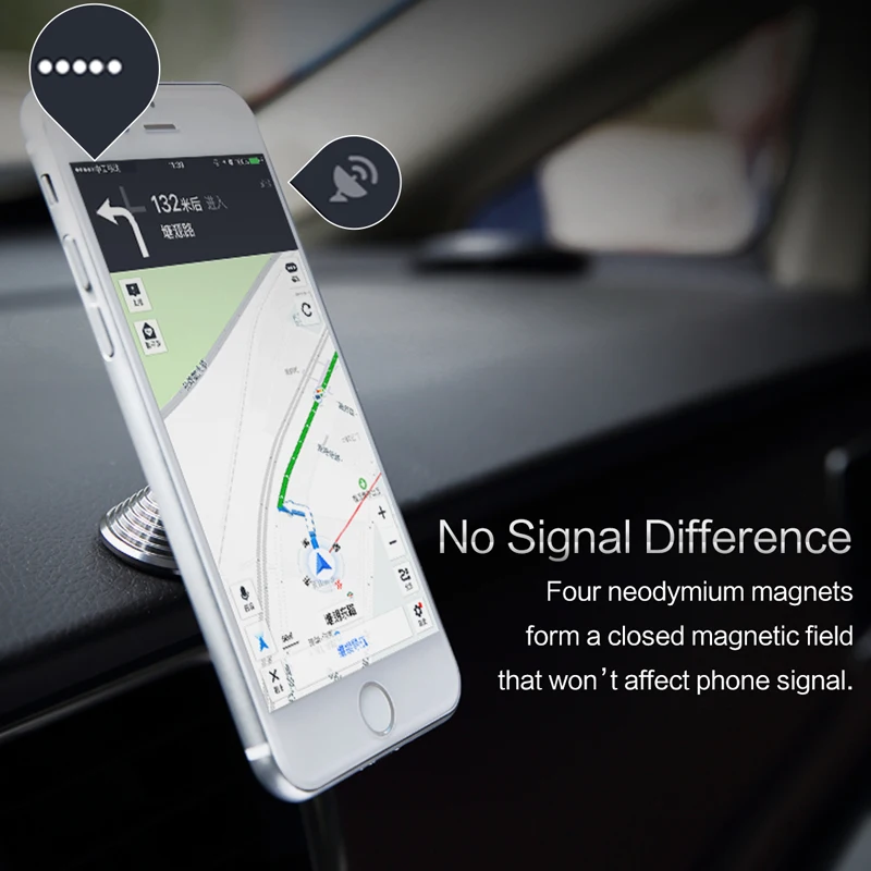 Rock 360 градусов вращение Магнитная приборная панель автомобильный держатель мобильного телефона для Galaxy S10 S9 Plus для iphone Xs Max 6 7 7 Plus