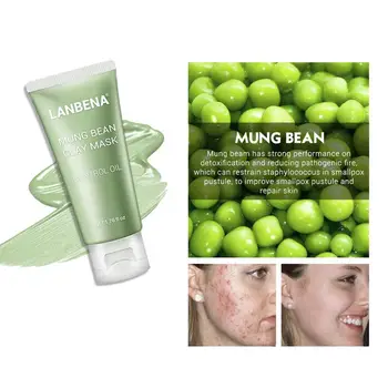 

Bamboo Charcoal Blueberry Rose Deep Cleansing Remove Fat Shrinks Pores Nourishing skin care Mung Bean Clay Face Mask