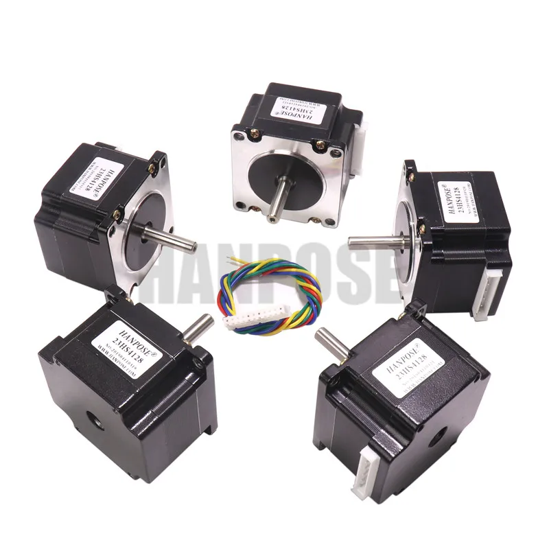 Nema 23 шаговый двигатель 23HS4128 CNC шаговый двигатель 41 мм 2.8A, 0,55 нм двигатель для ЧПУ 3D принтер