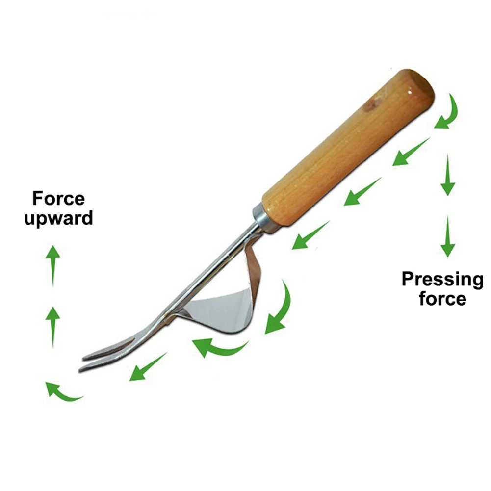 Садовый уход, ручная прополка, вилка, металлический ручной садовый Деревянный инструмент для копания, инструмент для прополки, садовые
