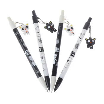 

Plastic Cartoon Cat Pendant Mechanical Pencil Plastic Automatic Pencils Pen