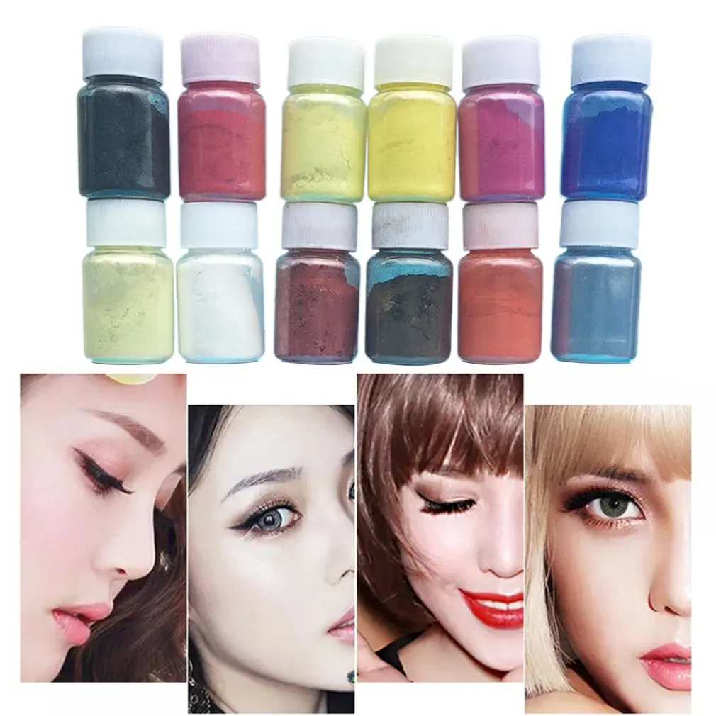 1224PcsHandmadePearlescentMicaPowderEpoxyResinDyePearlPigmentResinGluePigments