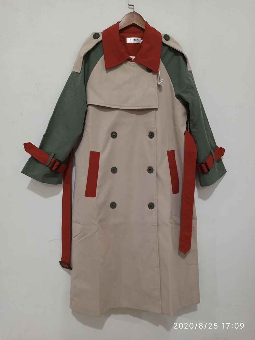 LANMREM 2020 Autumn patchwork contrast color