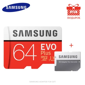 

SAMSUNG EVO Plus Memory Card 8GB/32GB/SDHC 64GB/128GB/256GB/SDXC Micro SD TF Card Class10 Microsd C10 UHS-1 Cards 100% Original