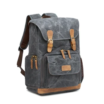 

Canvas Waterproof Photography Bag Outdoor Wear-resistant Large Travel Camera Photo Backpack Men for Nikon/Canon/ Sony/Fujifilm