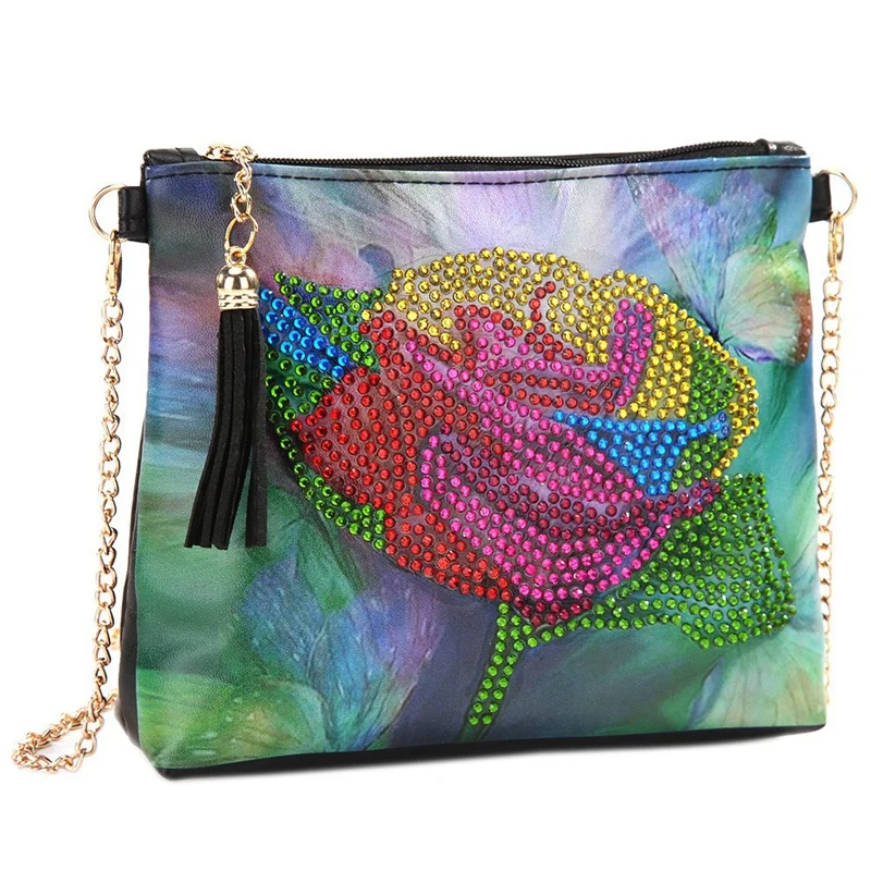 

DIY Diamond Painting Wallet Shoulder Messenger Bag Hand-Diamond Material Kit