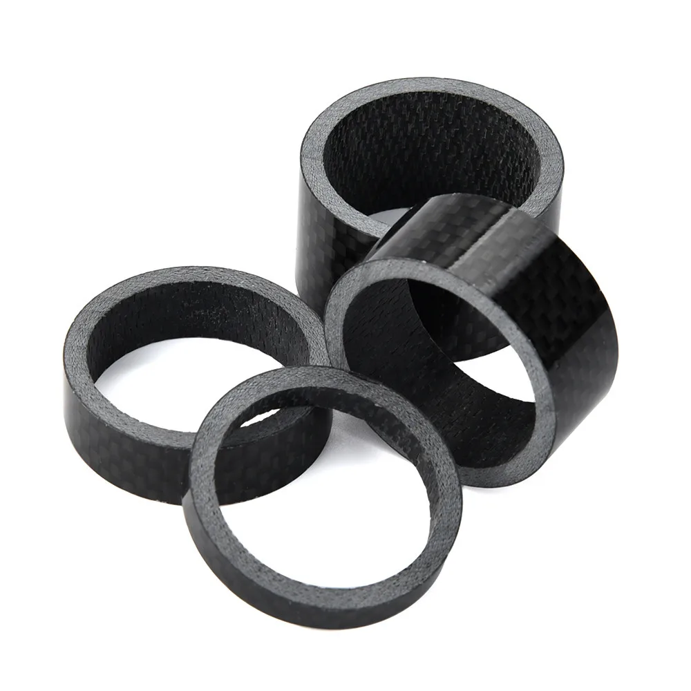 Bicycle New 1/8inch Carbon Fiber Bike MTB Headset Stem 5/10/15/20MM Washer Spacer Set Kit Accessories Dropshipping Z0903 hot