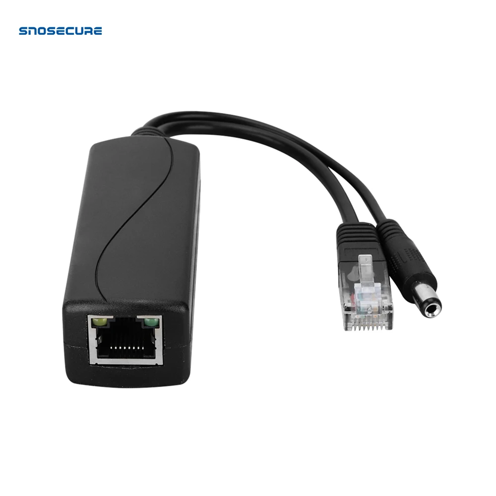 SNOSECURE 48 В до 12 В 12 Вт 24 Вт POE Разъемы Кабель-адаптер сплиттер инжектор питания для huawei для Hikvision