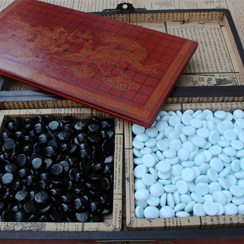 Новые шахматы Ретро Go игровой Набор деревянные 37*37 см шахматная доска Ming и Qing ремесло Go стеклянные шахматы части реалистичные текстурированные