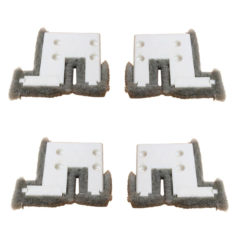 4pcs Sliding Window er Block Up and Down Track Sealing Wind proof Brush Strip Door Sound Insulation Pad