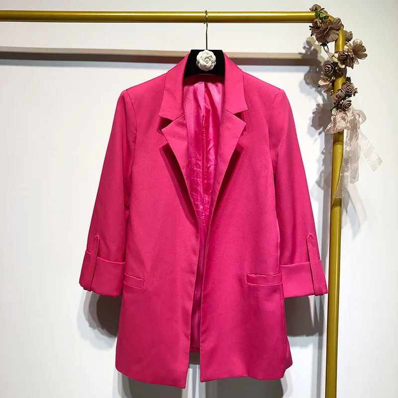 

Ee29 Spring Clothing New Style's Glitter Mid-length Slim Fit Small Suit Coat Women's Slimming Feminine Leisure Suit