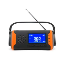 Рукоятка Солнечная аварийное радио солнечная зарядка рукоятка& usb зарядка AM/FM/WB оповещение о погоде портативное маленькое радио