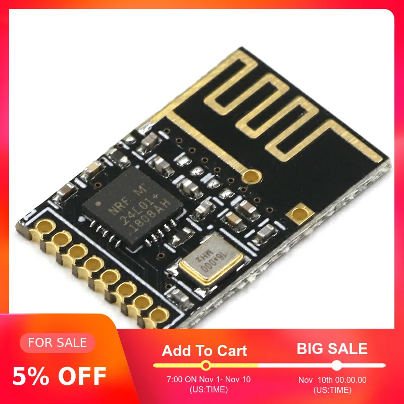 NRF24L01 + модуль беспроводной передачи данных 2 4G/NRF24L01 обновленная версия Мбит/с