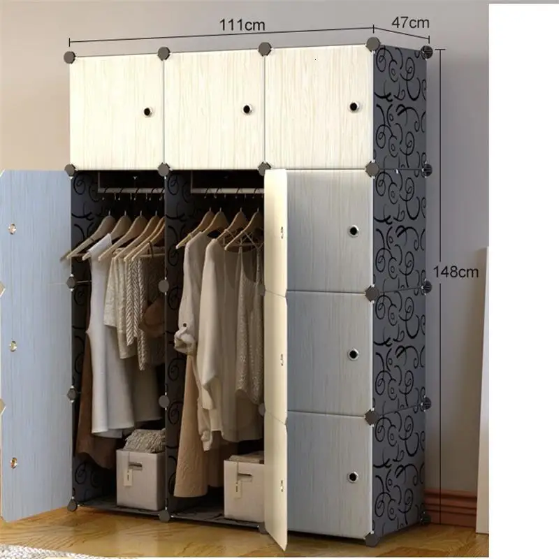 Version AI Moveis For Dresser Closet Storage Armario Almacenamiento Mueble De Dormitorio Guarda Roupa Bedroom Furniture Cabinet Wardrobe - Цвет: Version AI