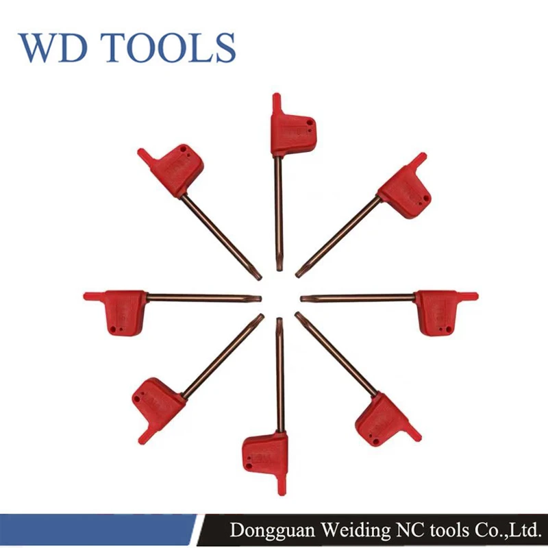 

one pack 20pcs of Red Flag Torx T6 T7 T8 T9 T10 T15 T20 Screw wrench Machine Tool Plum wrench red flag wrench pole wrench