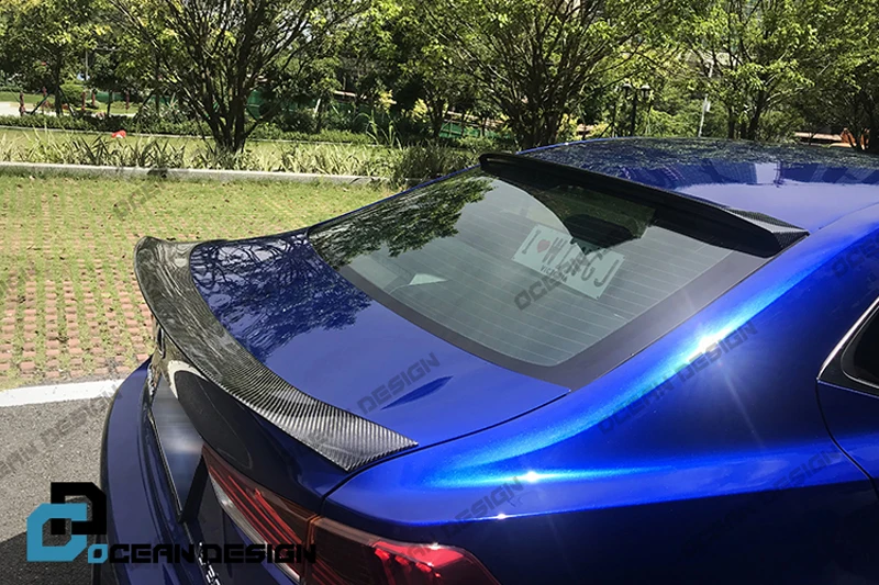 Спойлер на крышу багажника из настоящего углеродного волокна для Lexus IS200 IS250 IS350 IS300 AWD/IS200T все модели- спойлер на заднее крыло