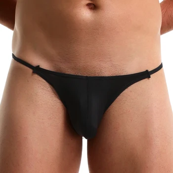 

Men Thongs G-String Men's Sexy Underwear Panties Translucent Ice Silk Tanga Gay Men Wear Gay Underwear Jockstrap