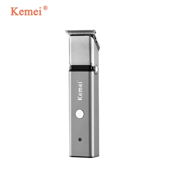 

kemei hair trimmer Professional all metal hair clipper Adjustable body hair cutter LED Electric Rechargeable haircut machine