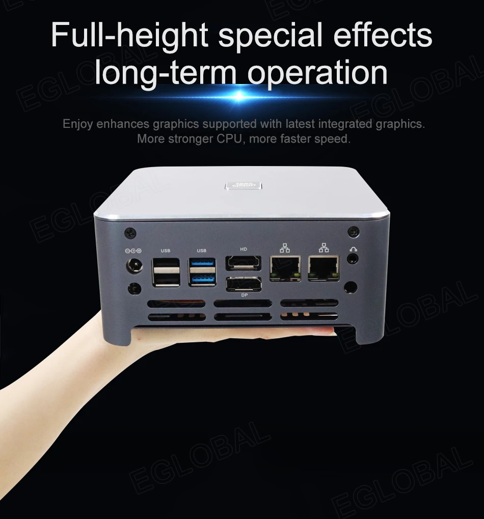 Poderoso 10th Gen Intel Core Mini PC i9 10880H Windows 10 Linux 2 * DDR4 2 * M.2 2 * Lan WiFi DP 4K HDMI escritorio computadora de juegos