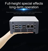 Poderoso 10th gen intel core mini pc i9 10880h windows 10 linux 2 * ddr4 2 * m.2 2 * lan wifi dp hdmi 4k desktop computador de jogos