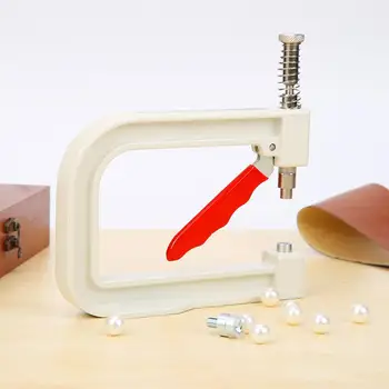 

DIY 1Set Manual Nailed Bead Machine Clothing Pearl Craft Knitting Hat Tools Pearl Beads Set Rivet Craft Pearl Decoration